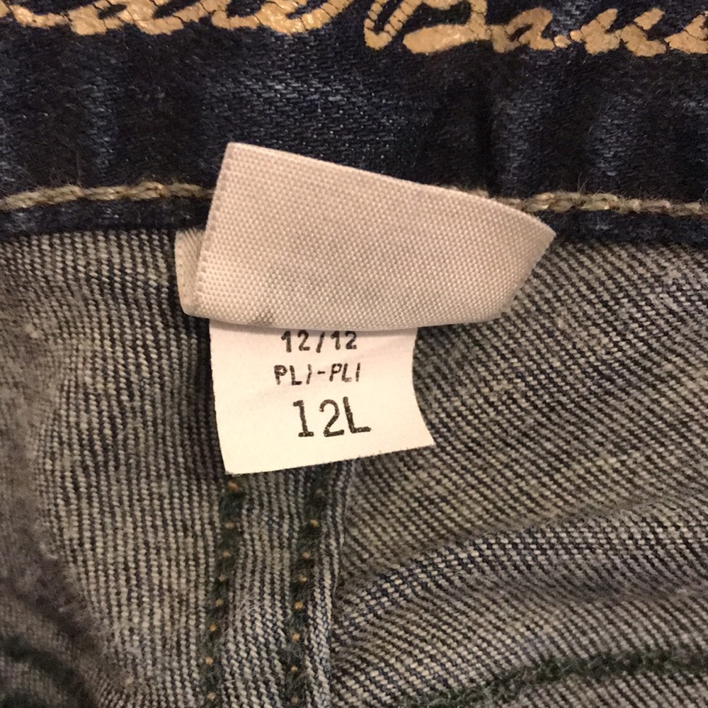 Eddie Bauer Women’s Jeans 12L Truly Straight Leg Dark Denim Wash - Picture 3 of 13